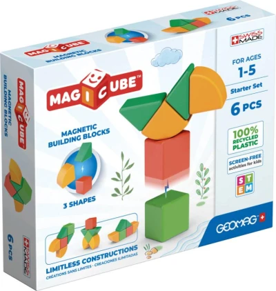 Geomag Magicube Shapes baby magnetická stavebnice 6 dílků Geomag Magicube Shapes baby magnetická stavebnice 6 dílků
