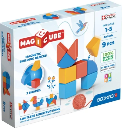 Geomag Magicube Shapes baby magnetická stavebnice 9 dílků Geomag Magicube Shapes baby magnetická stavebnice 9 dílků