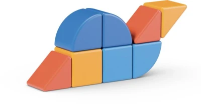Geomag Magicube Shapes baby magnetická stavebnice 9 dílků