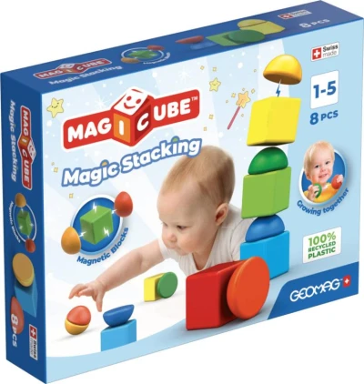 Geomag Magicube Stacking baby magnetická stavebnice 8 dílků Geomag Magicube Stacking baby magnetická stavebnice 8 dílků