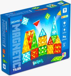 Geomag Magnetic Tiles Gems 16 dílků magnetická (stavebnice)
