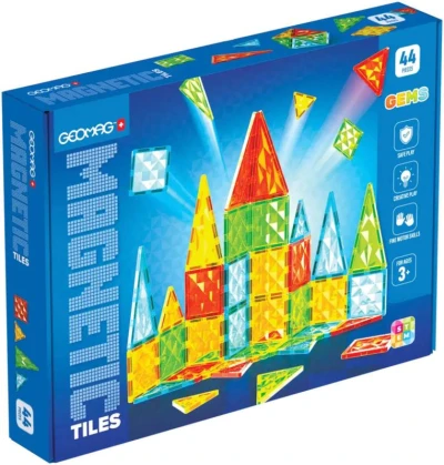 Geomag Magnetic Tiles Gems 44 dílků magnetická (stavebnice) Geomag Magnetic Tiles Gems 44 dílků magnetická (stavebnice)