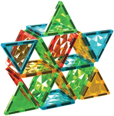 Geomag Magnetic Tiles Gems 60 dílků magnetická (stavebnice)