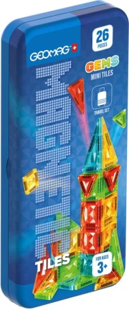 Geomag Magnetic Tiles Gems mini 26 dílků magnetická (stavebnice) Geomag Magnetic Tiles Gems mini 26 dílků magnetická (stavebnice)