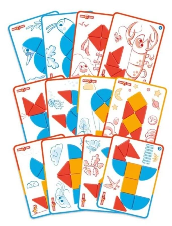 Geomag Stavebnice magnetická Magicube BlocksCards 16 dílků