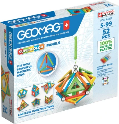 Geomag Supercolor Panels 52 dílků Eko magnetická (stavebnice) Geomag Supercolor Panels 52 dílků Eko magnetická (stavebnice)
