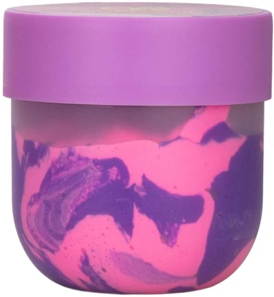 Glamour hmota máslová 500ml zábavný dvoubarevný sliz v kelímku 3 barvy