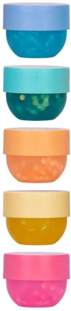 Glamour třpytivý sliz antistresový krystalický 160ml s flitry v kelímku 6 barev