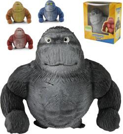 Gorila natahovací mačkací antistresové strečové zvířátko 4 barvy