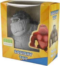 Gorila natahovací mačkací antistresové strečové zvířátko 4 barvy