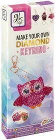 GRAFIX Diamantové malování Výroba dětské klíčenky kreativní set 3 druhy