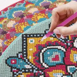 GRAFIX Diamantové malování mozaika Mandala Diamond Painting 2 druhy