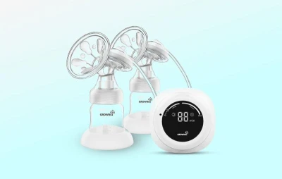 Grownsy EBP01 bílá dvojitá elektrická odsávačka mateřského mléka