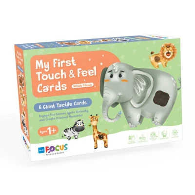 Hafotoys dětské puzzle na dotek a hmat zvířátka 6 dílků