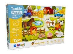 Hafotoys dětské puzzle farmářská zvířátka 12 dílků Hafotoys dětské puzzle farmářská zvířátka 12 dílků