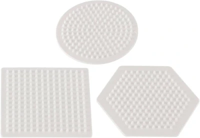 Hama Midi podložka na zažehlovací korálky kruh + čtverec + šestiúhelník set 3ks