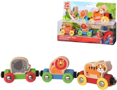 Hape DŘEVO Baby vláček se zvířátky Cesta džunglí (dřevěná hračka) Hape DŘEVO Baby vláček se zvířátky Cesta džunglí (dřevěná hračka)