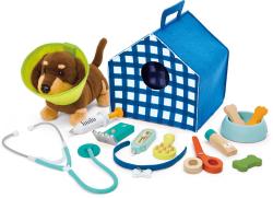 Hape Malý veterinář set interaktivní štěňátko s doplňky na baterie Zvuk