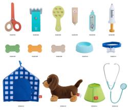 Hape Malý veterinář set interaktivní štěňátko s doplňky na baterie Zvuk