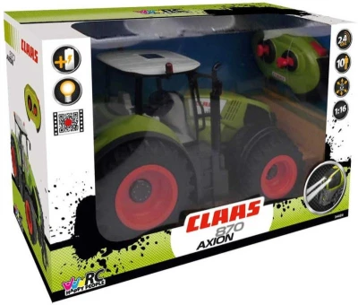 HAPPY PEOPLE RC Traktor Claas Axion 870 na vysílačku 2,4GHz na baterie Světlo