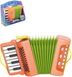 Harmonika dětská tahací akordeon 23cm na baterie Zvuk