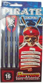 HARROWS Soft Pirate T18 Šipky s plastovým hrotem set 3ks blister HARROWS Soft Pirate T18 Šipky s plastovým hrotem set 3ks blister