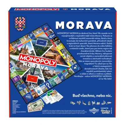 Hasbro Desková hra MONOPOLY Morava (společenská hra)