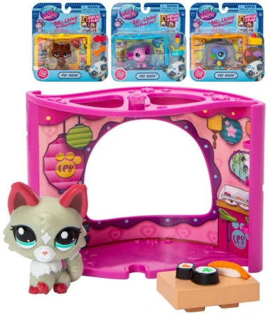Hasbro LPS Littlest Pet Shop Nook zvieratko s doplnkami 4 druhy Hasbro LPS Littlest Pet Shop Nook zvieratko s doplnkami 4 druhy
