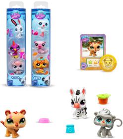 Hasbro LPS Littlest Pet Shop set 3 zvířátka s doplňky 2. série 3 druhy v tubě