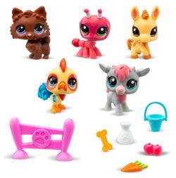 Hasbro LPS Zvířátko Farma Littlest Pet Shop generace 7 set 5ks s doplňky