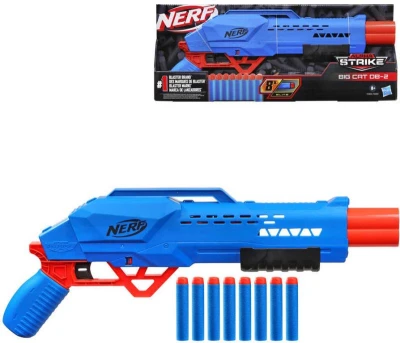Hasbro NERF Alpha Strike Big Cat DB-2 set blaster + 8 šípok Elite Hasbro NERF Alpha Strike Big Cat DB-2 set blaster + 8 šípok Elite