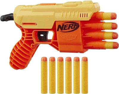 Hasbro NERF Alpha Strike Fang QS-4 set dětský blaster + 10 šipek Elite 2 barvy