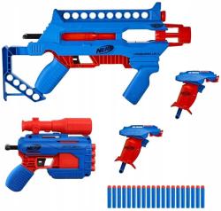 Hasbro NERF Alpha Strike velký modrý herní set 4 dětské blastery + 20 šipek