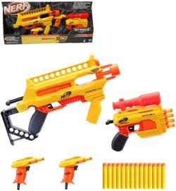 Hasbro NERF Alpha Strike velký žlutý herní set 4 dětské blastery + 20 šipek Hasbro NERF Alpha Strike velký žlutý herní set 4 dětské blastery + 20 šipek