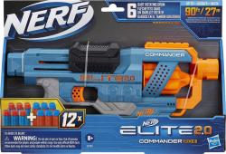 Hasbro NERF ELITE 2.0 Commander RD-6 set blaster + 12 šipek