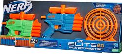 Hasbro NERF Elite 2.0 Face Off Target Set 2 blastery s terčem + 12 šipek