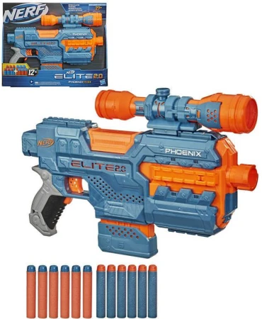 Hasbro NERF ELITE 2.0 Phoenix CS-6 Set blaster + 12 šipek Hasbro NERF ELITE 2.0 Phoenix CS-6 Set blaster + 12 šipek