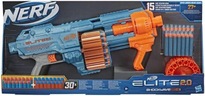 Hasbro NERF ELITE 2.0 Shockwave RD-15 set blaster + 30 šípok