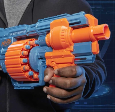 Hasbro NERF ELITE 2.0 Shockwave RD-15 set blaster + 30 šípok