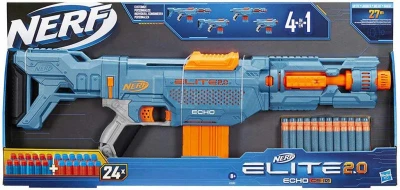 Hasbro NERF Elite ECHO CS-10 herný set blaster + 24 šípok Elite