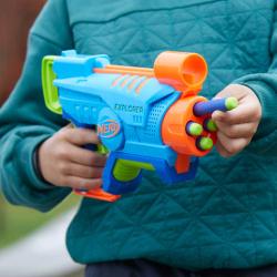 Hasbro NERF ELITE JR Explorer set blaster + 8 šipek