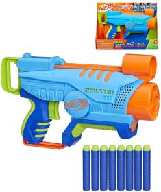 Hasbro NERF ELITE JR Explorer set blaster + 8 šipek