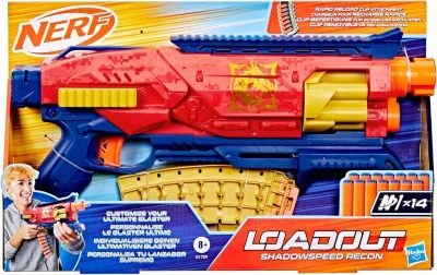 Hasbro NERF Loadout Shadowspeed Recon detský blaster + 14 šípok N1