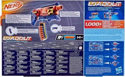Hasbro NERF Loadout Shadowspeed Recon detský blaster + 14 šípok N1