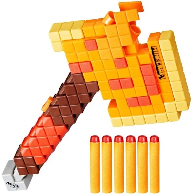 Hasbro NERF Minecraft Firebrand set blaster sekera + 6 šípok Elite