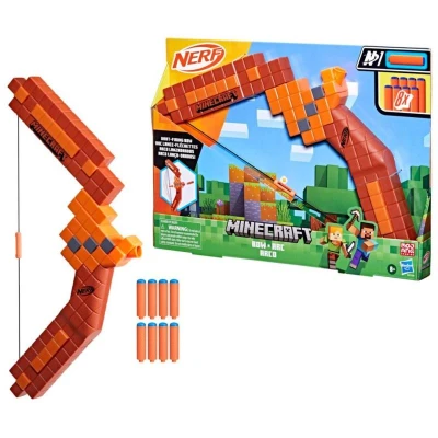 Hasbro NERF Minecraft luk + 8 soft pěnových nábojů N1