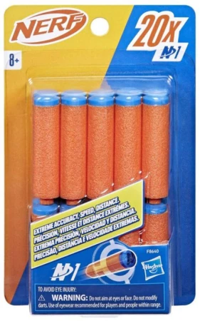 Hasbro NERF N1 Refill náhradné penové náboje set 20ks šípky do pištole Hasbro NERF N1 Refill náhradné penové náboje set 20ks šípky do pištole