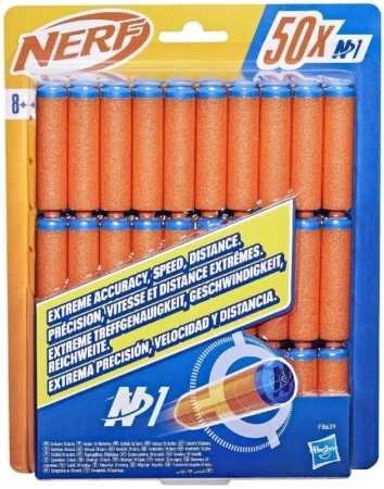Hasbro NERF N1 Refill náhradné penové náboje set 50ks šípky do pištole Hasbro NERF N1 Refill náhradné penové náboje set 50ks šípky do pištole