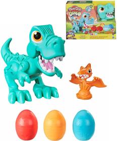 Hasbro PLAY-DOH Hladový Tyranosaurus 2 figurky na baterie s modelínou Zvuk Hasbro PLAY-DOH Hladový Tyranosaurus 2 figurky na baterie s modelínou Zvuk