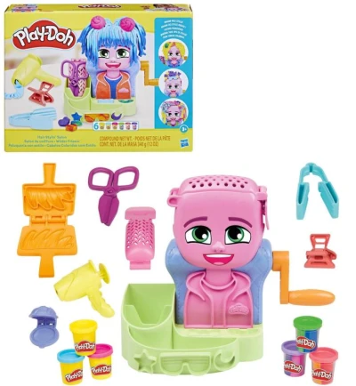 Hasbro PLAY-DOH Kadeřnický salón kreativní set s modelínou a nástroji Hasbro PLAY-DOH Kadeřnický salón kreativní set s modelínou a nástroji